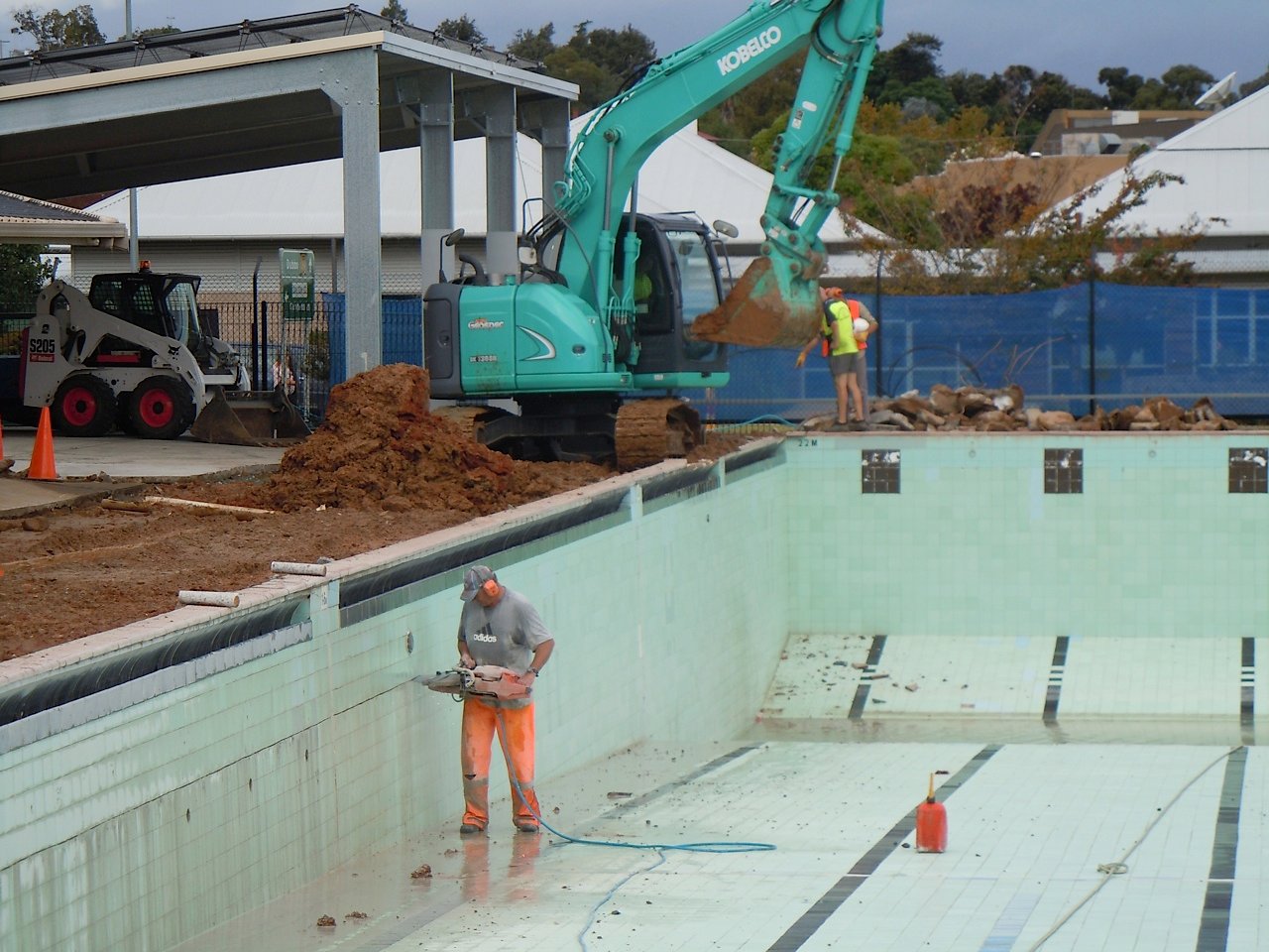 Pool cutting project Western Sydney